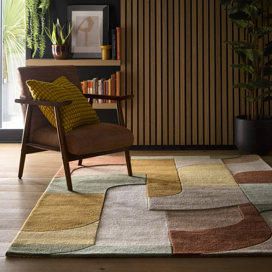 Origins Retro Deco Tan Rug - Love-Rugs alternate image