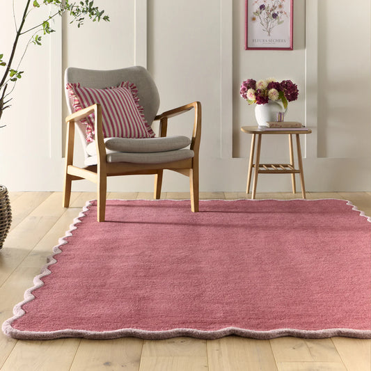 Origins Scalloped Elsie Coral/Lilac Rug - Love-Rugs alternate image