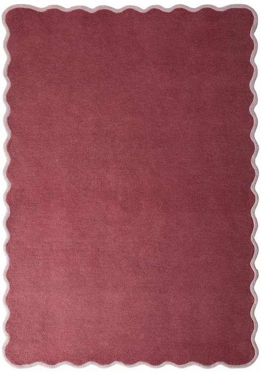 Origins Scalloped Elsie Coral/Lilac Rug - Love-Rugs