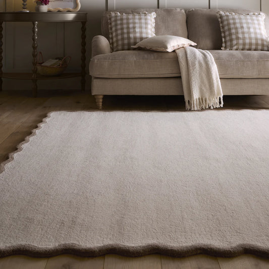 Origins Scalloped Elsie Natural/Brown Rug - Love-Rugs alternate image