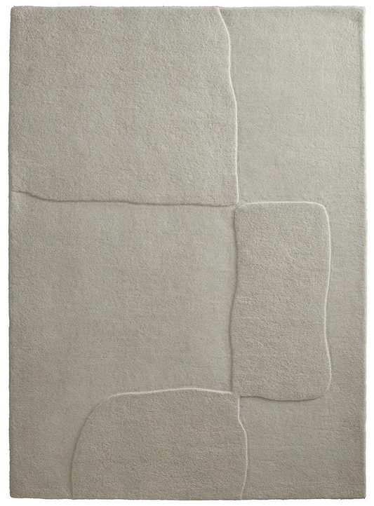 Origins Sculptured Boulder Cream Rug - Love-Rugs