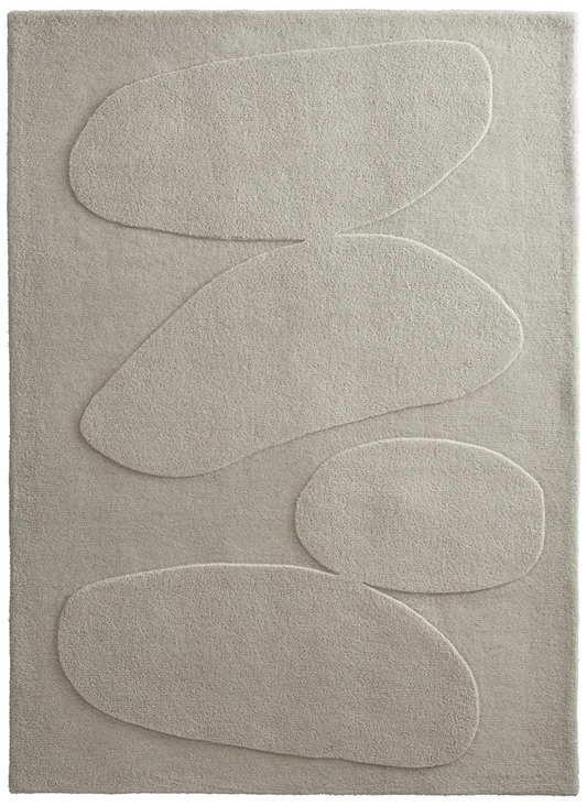 Origins Sculptured Pebble Oatmeal Rug - Love-Rugs