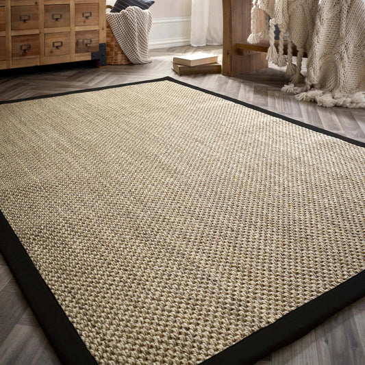 Origins Sisal Light Beige with Black Border Rug - Love-Rugs alternate image