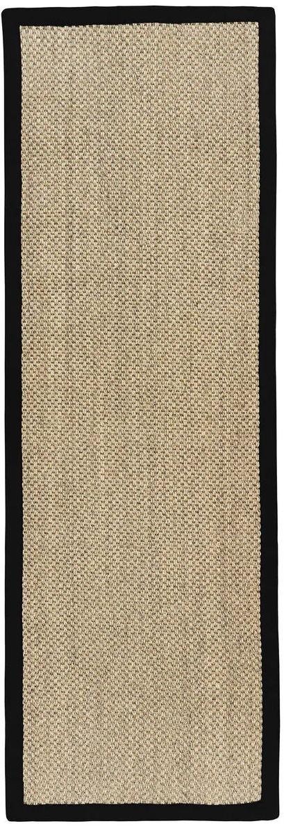 Origins Sisal Light Beige with Black Border Runner Rug - Love-Rugs