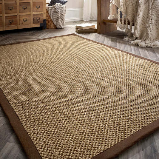 Origins Sisal Warm Natural with Dark Brown Border Rug - Love-Rugs alternate image