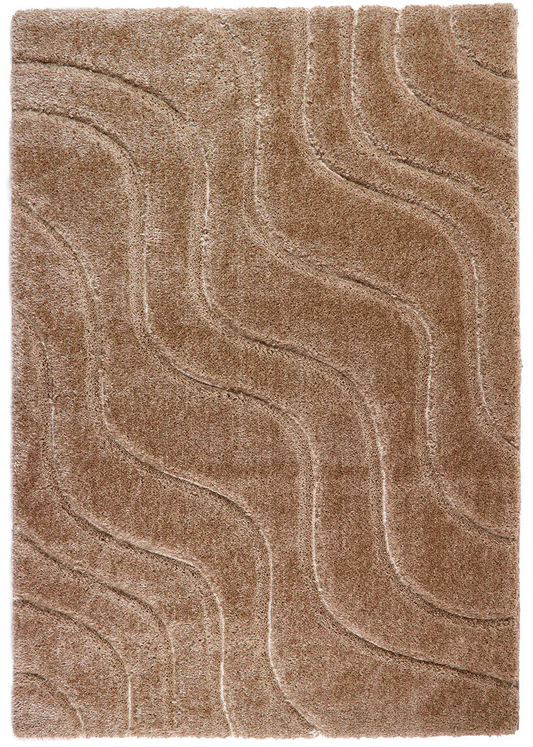 Origins Soft Carved Wave Beige/Cream Rug - Love-Rugs