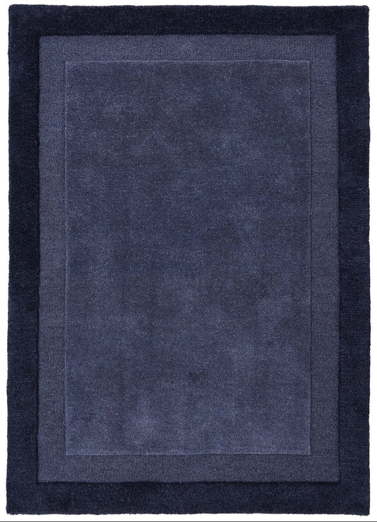 Origins Stacked Border Evening Blue Rug - Love-Rugs