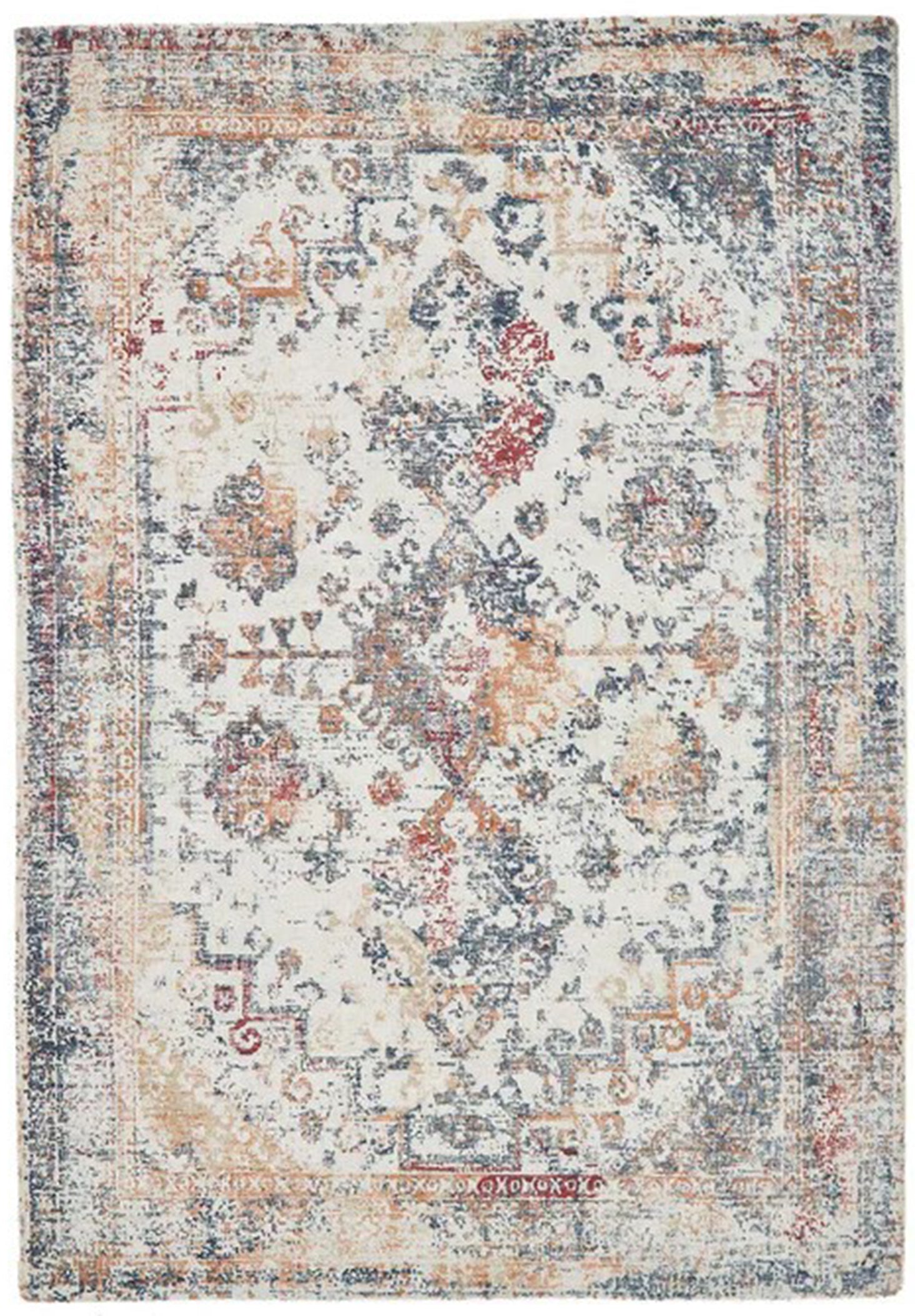 Navy Rust Rug Origins Vogue Navy / Rust Rug – Love-Rugs