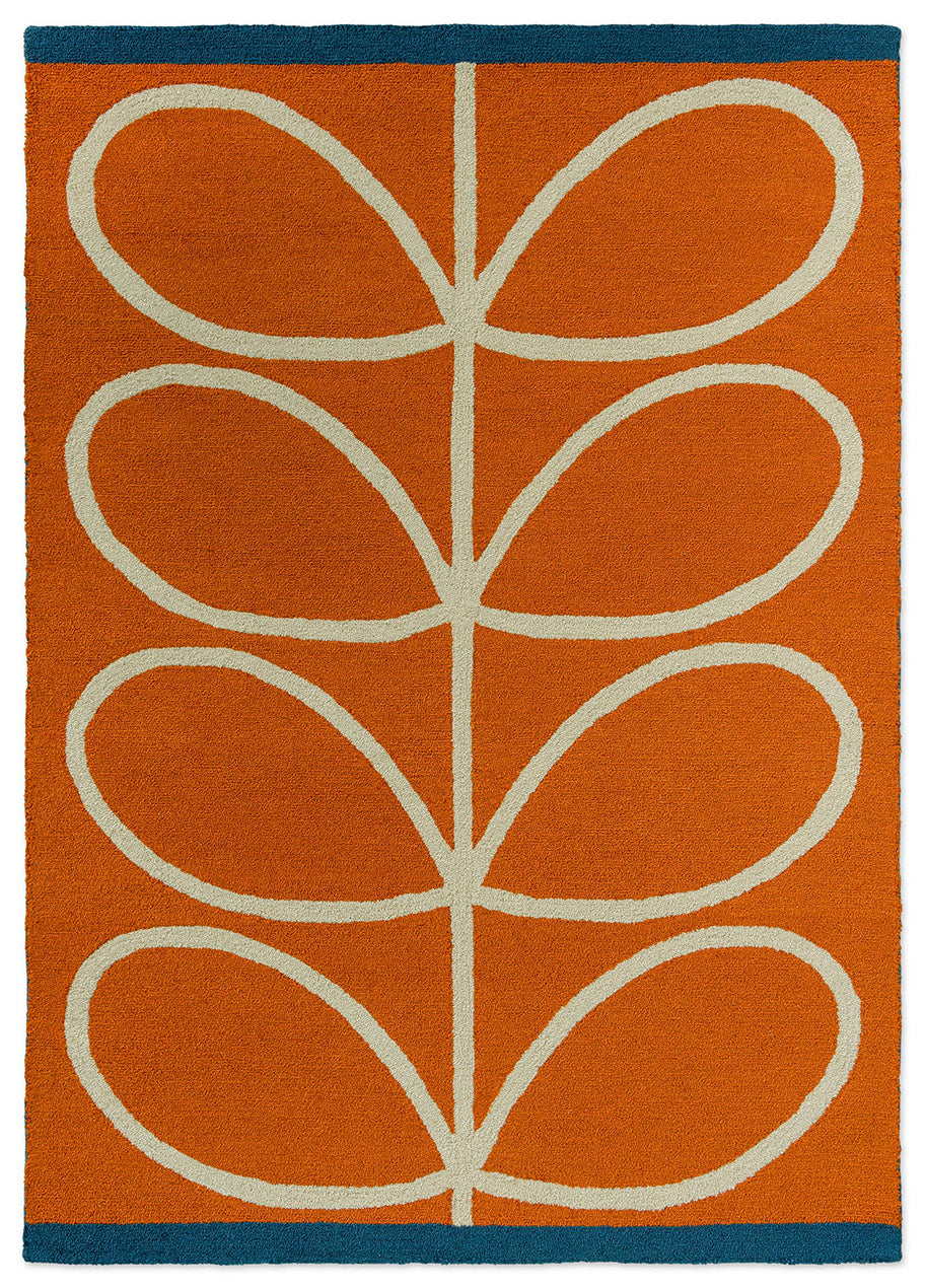 Orla Kiely Linear Stem Orange Outdoor 464403 Rug – Love-Rugs