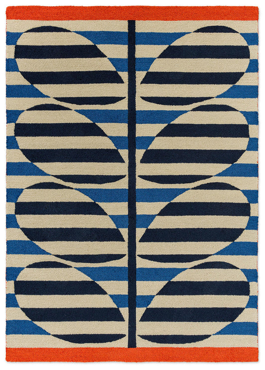 Orla Kiely Stripy Stem Azure Outdoor 464308 Rug - Love-Rugs