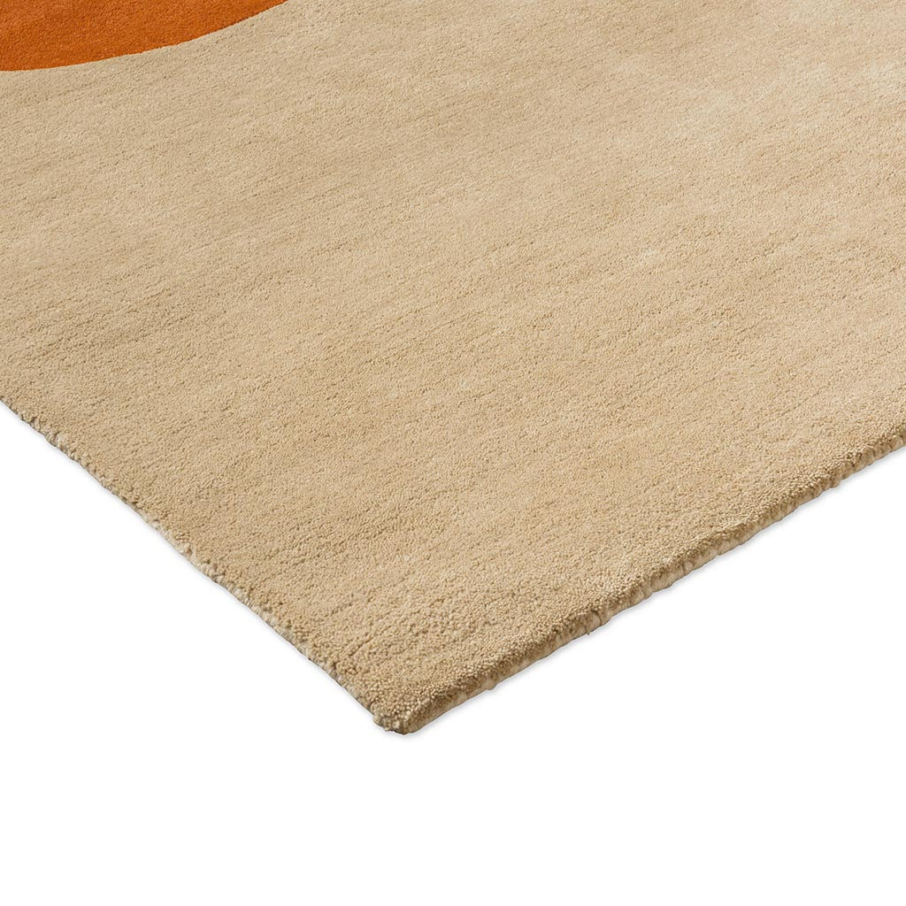 Orla Kiely Flower Placement Pumpkin/Ecru 158203 Rug - Love-Rugs
