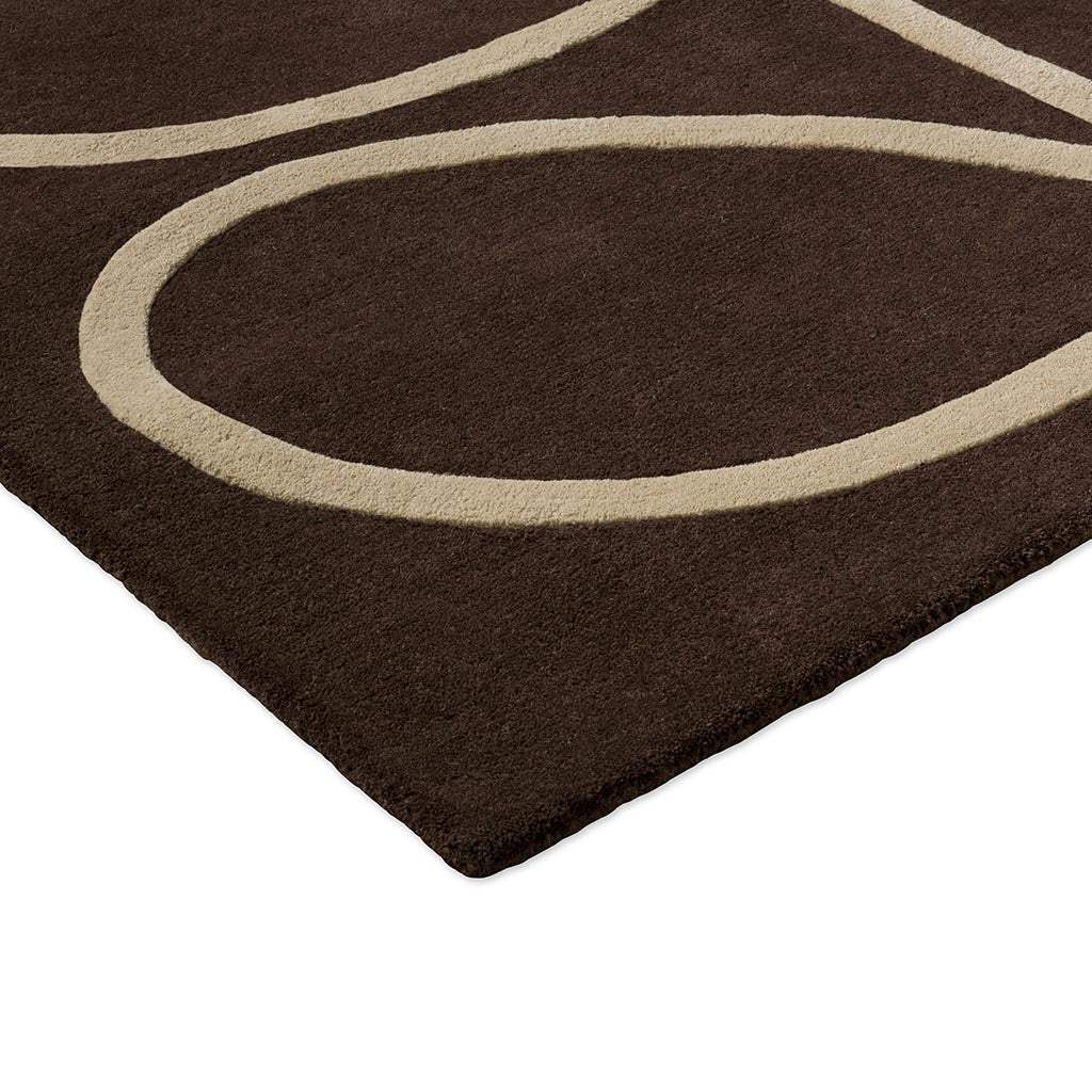 Orla Kiely Giant Linear Stem Walnut 059401 Rug - Love-Rugs