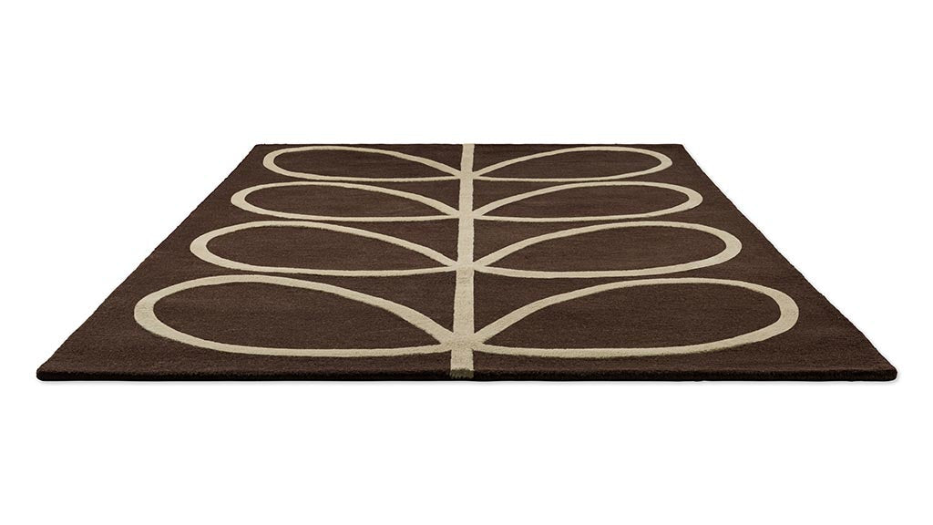 Orla Kiely Giant Linear Stem Walnut 059401 Rug - Love-Rugs