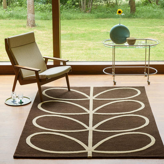 Orla Kiely Giant Linear Stem Walnut 059401 Rug - Love-Rugs alternate image