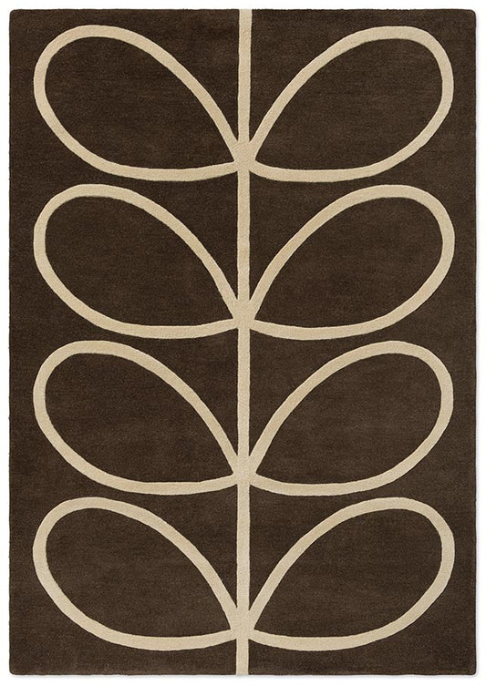 Orla Kiely Giant Linear Stem Walnut 059401 Rug - Love-Rugs