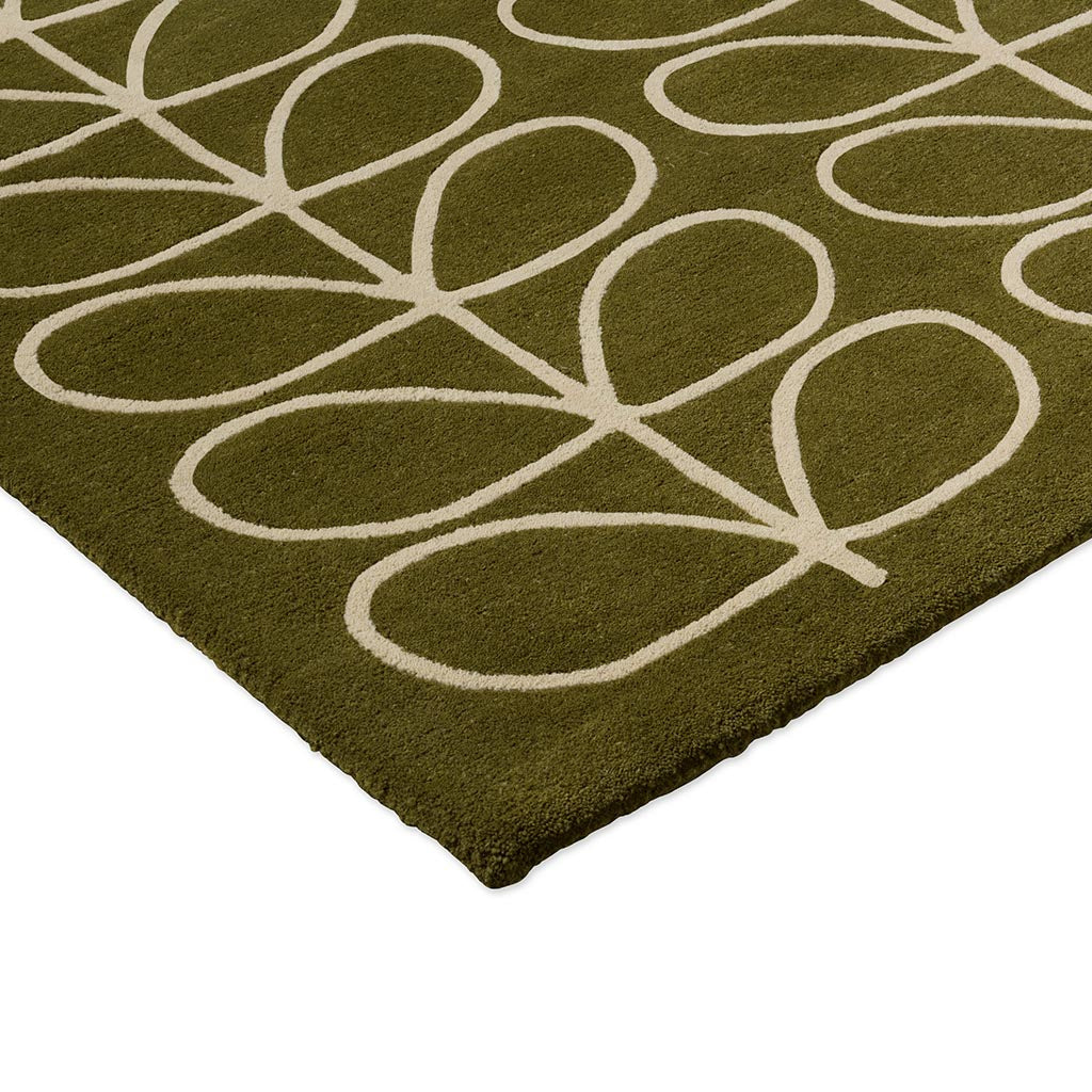 Orla Kiely Linear Stem Olive 060501 Rug - Love-Rugs