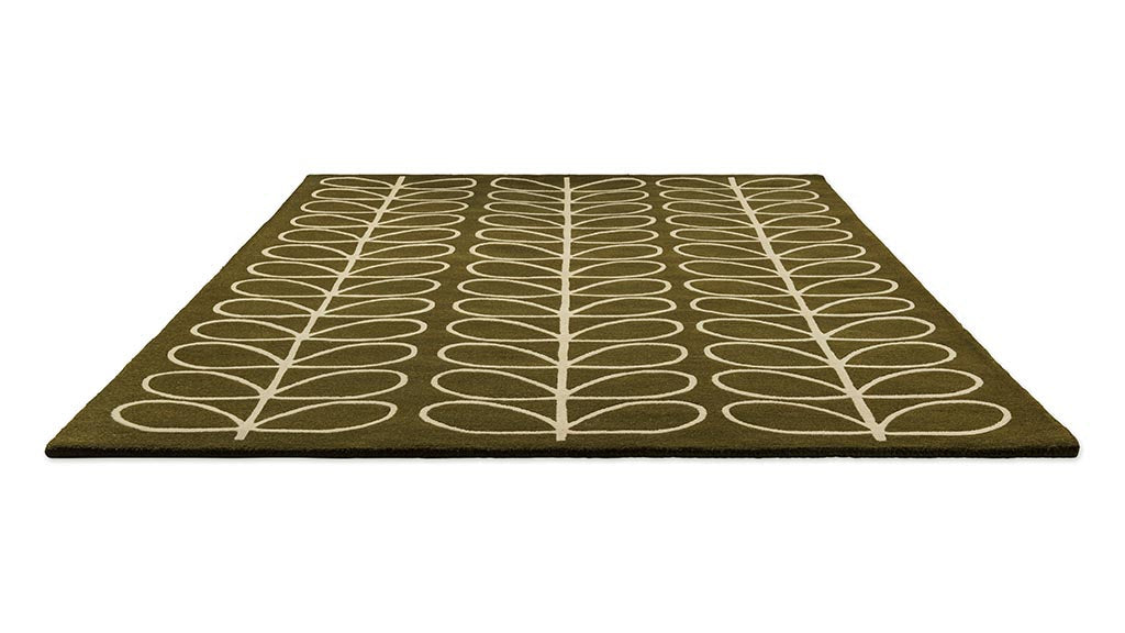 Orla Kiely Linear Stem Olive 060501 Rug - Love-Rugs