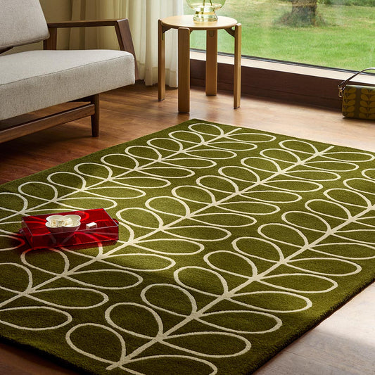 Orla Kiely Linear Stem Olive 060501 Rug - Love-Rugs alternate image