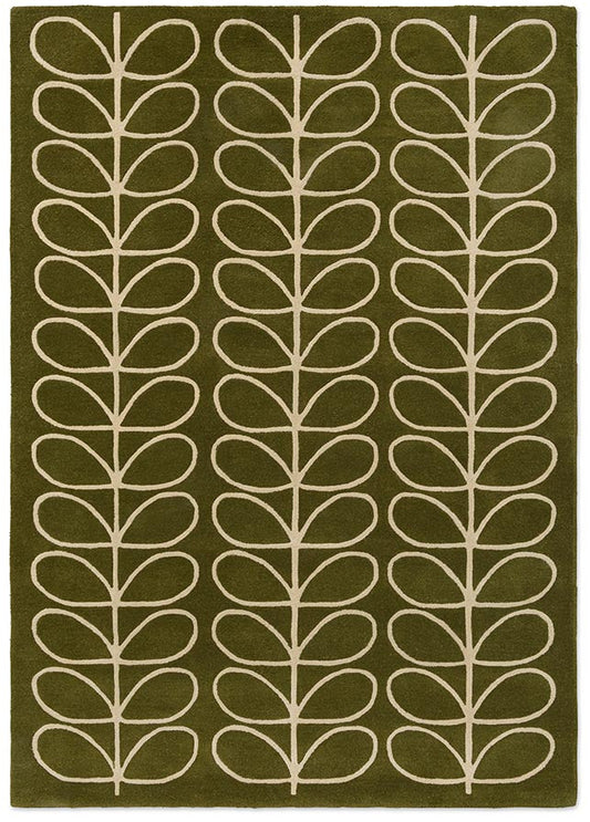 Orla Kiely Linear Stem Olive 060501 Rug - Love-Rugs