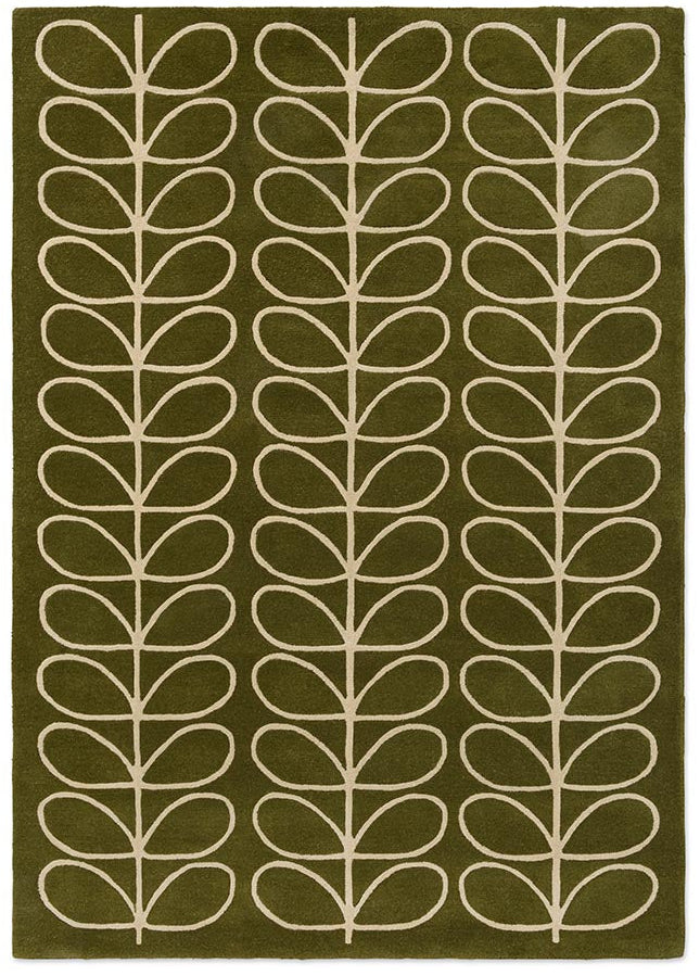 Orla Kiely Linear Stem Olive 060501 Rug - Love-Rugs