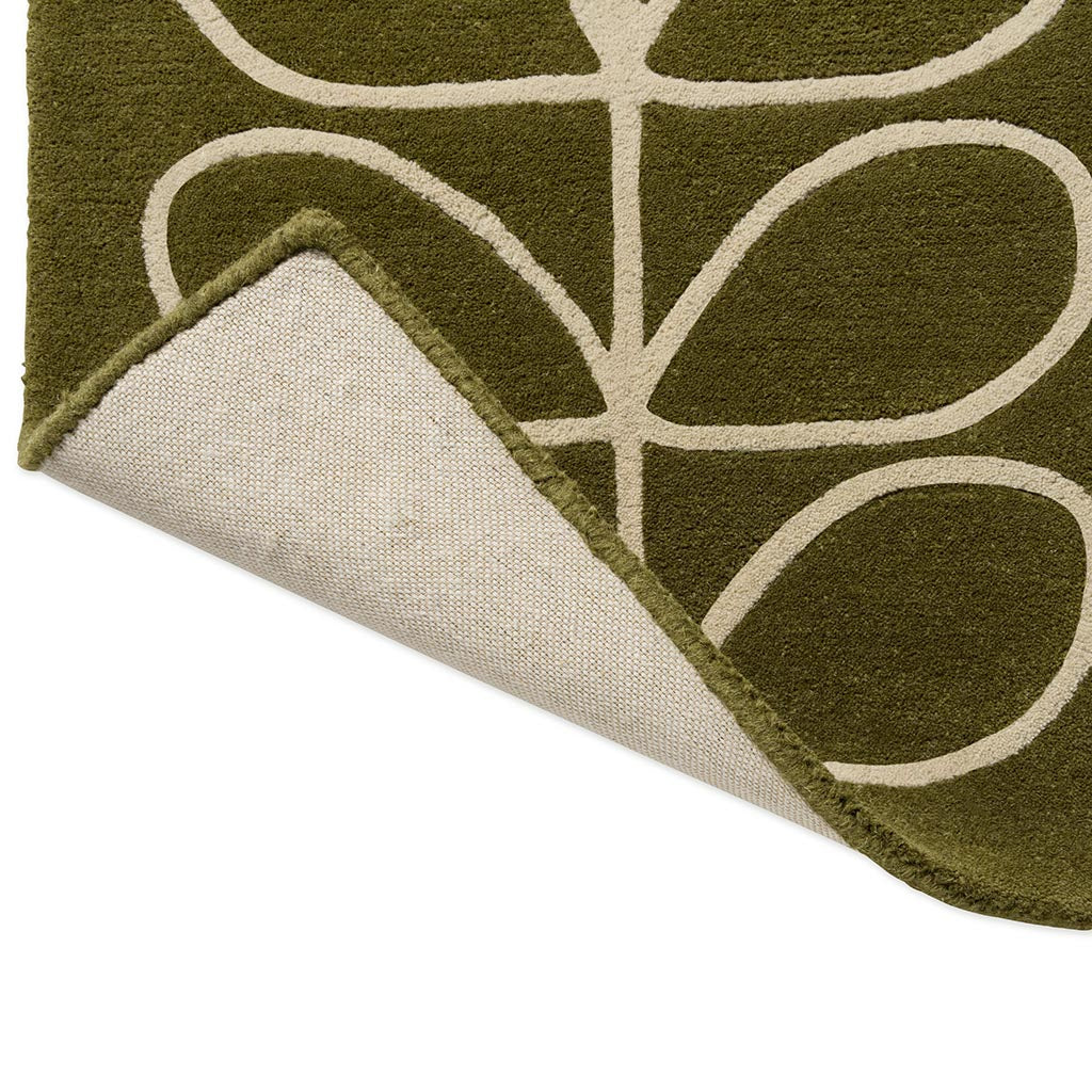 Orla Kiely Linear Stem Olive 060501 Rug - Love-Rugs