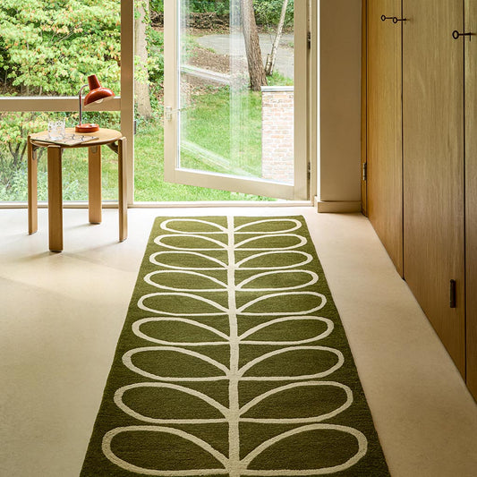 Orla Kiely Linear Stem Olive 060501 Runner Rug - Love-Rugs alternate image
