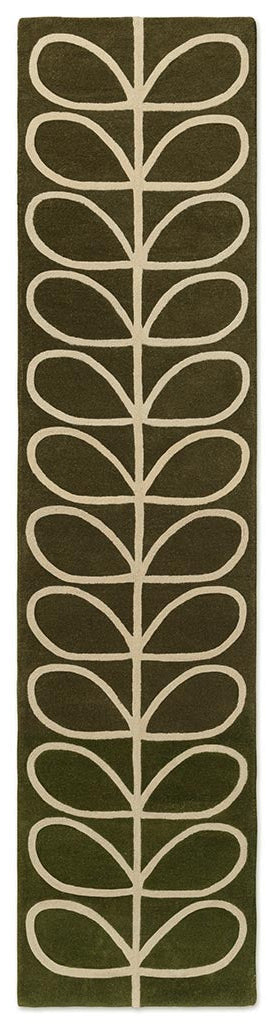 Orla Kiely Linear Stem Olive 060501 Runner Rug - Love-Rugs