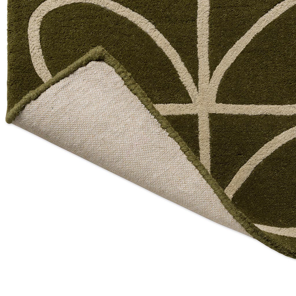 Orla Kiely Linear Stem Olive 060501 Runner Rug - Love-Rugs