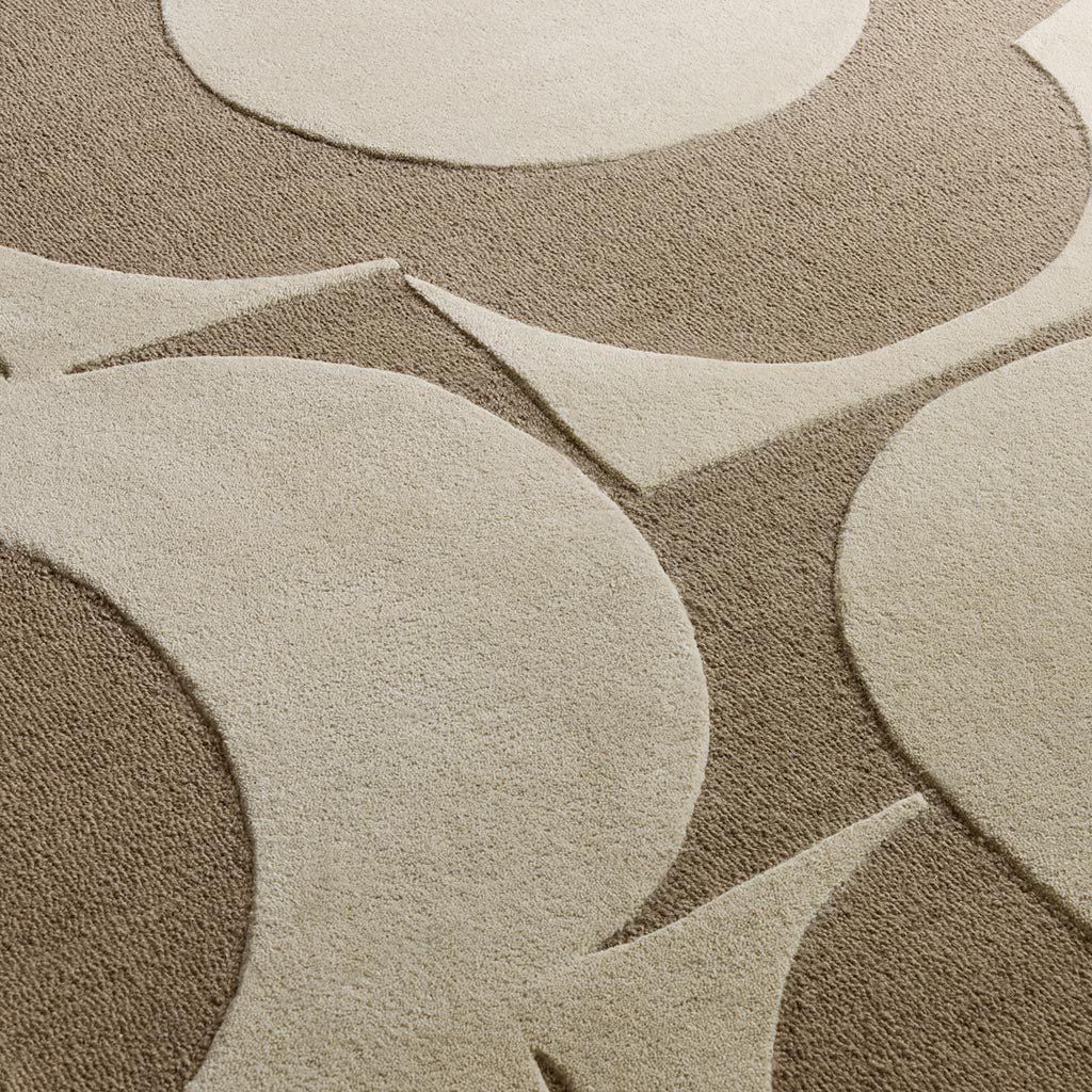 Orla Kiely Prism Flower Mushroom/Ecru 158009 Rug - Love-Rugs