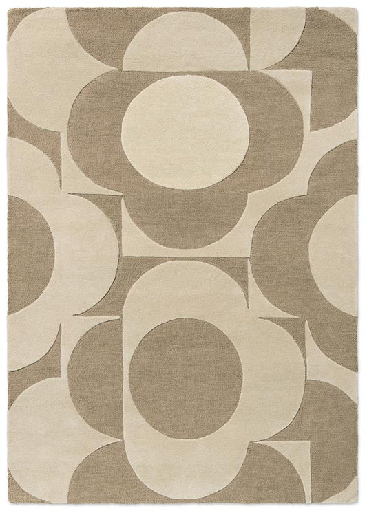 Orla Kiely Prism Flower Mushroom/Ecru 158009 Rug - Love-Rugs