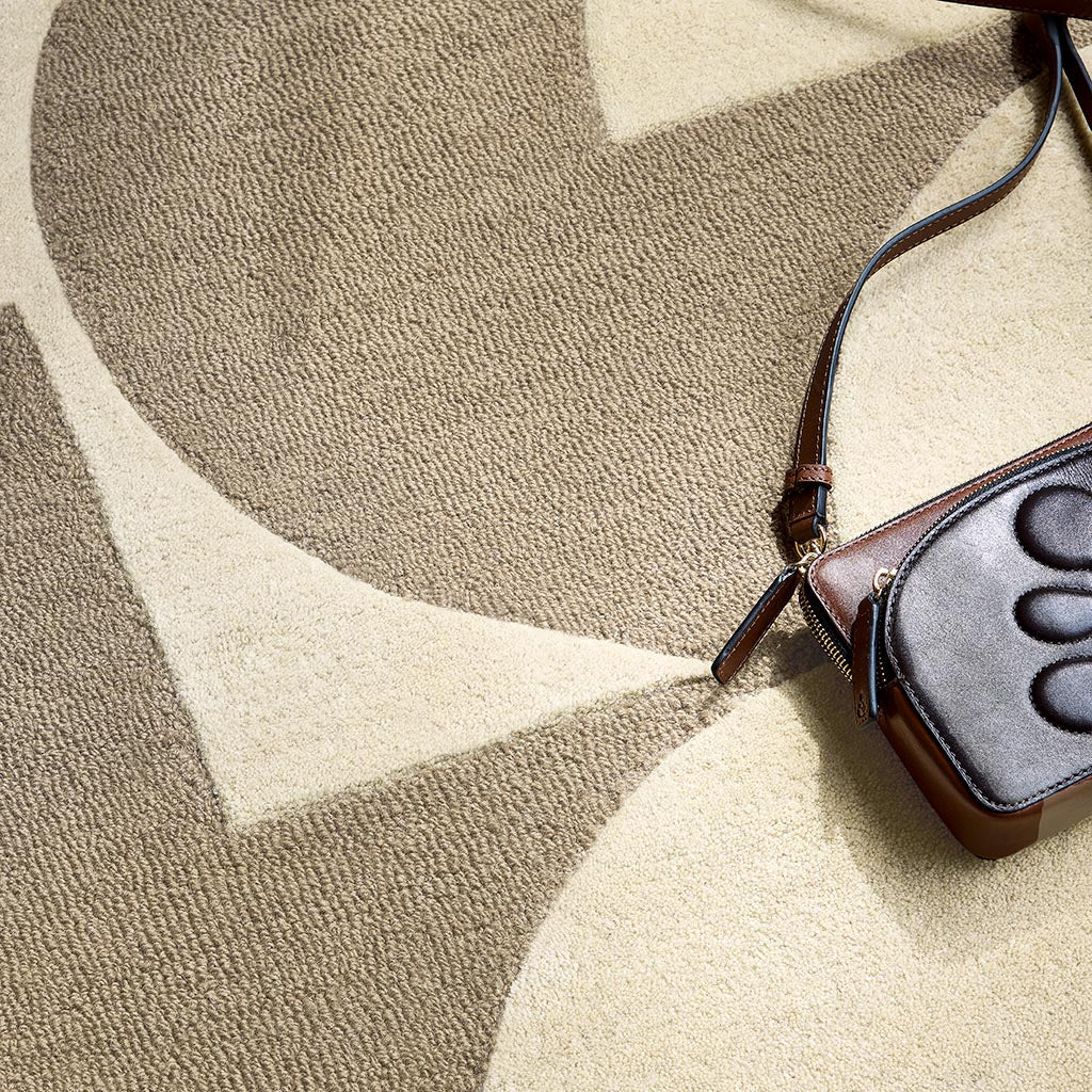Orla Kiely Prism Flower Mushroom/Ecru 158009 Runner Rug - Love-Rugs