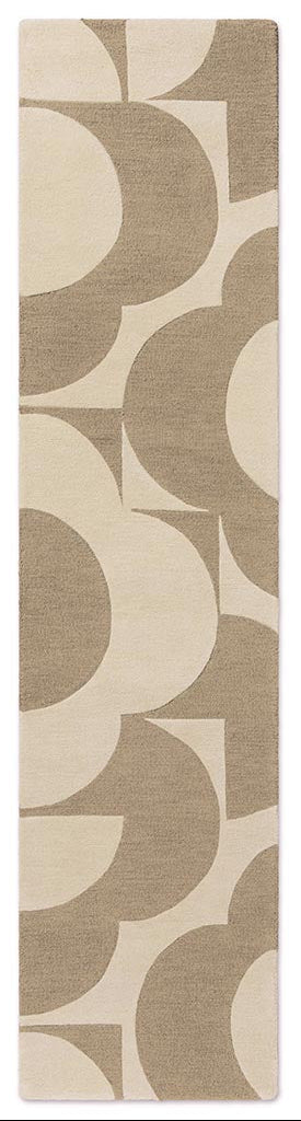 Orla Kiely Prism Flower Mushroom/Ecru 158009 Runner Rug - Love-Rugs
