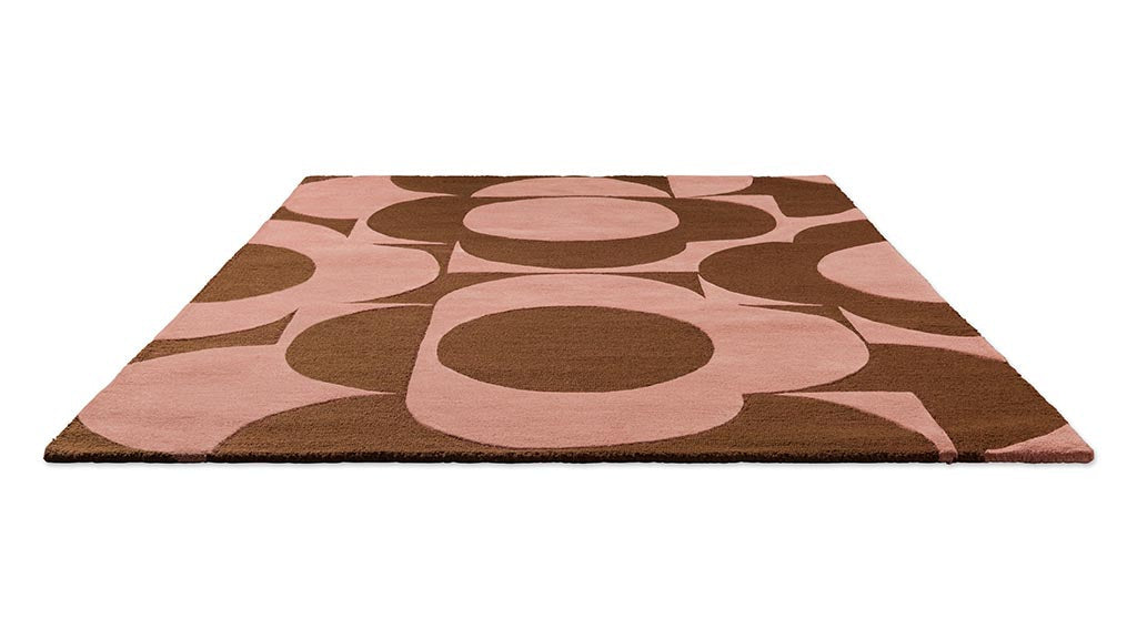 Orla Kiely Prism Flower Pink/Terracotta 158002 Rug - Love-Rugs