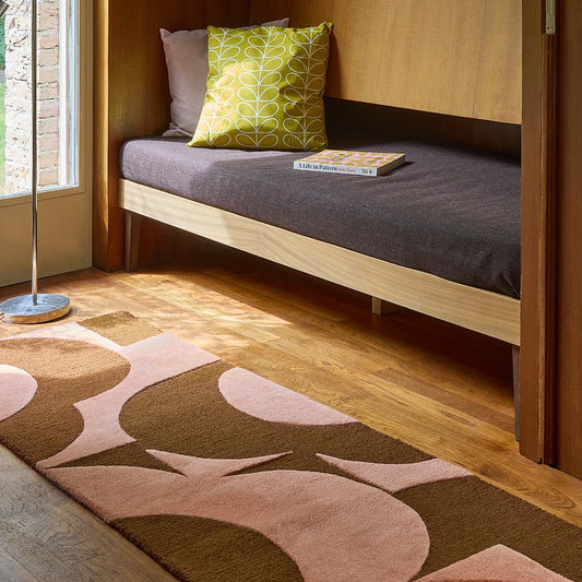 Orla Kiely Prism Flower Pink/Terracotta 158002 Runner Rug - Love-Rugs alternate image
