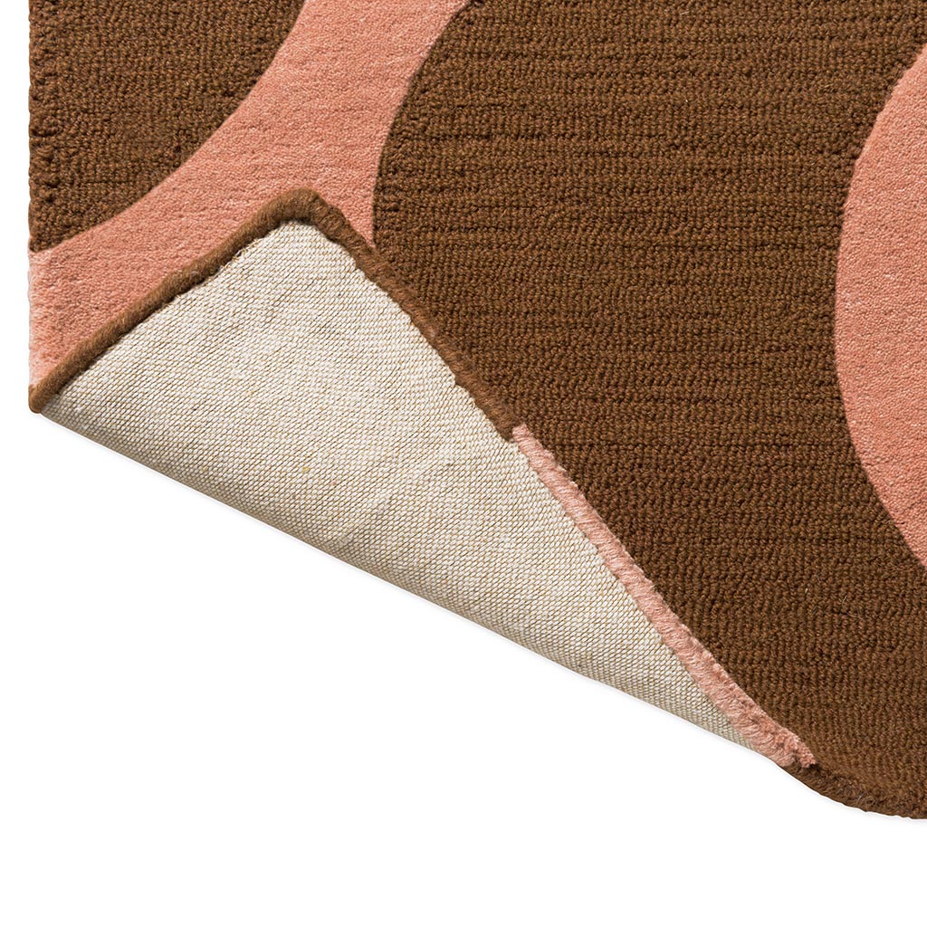 Orla Kiely Prism Flower Pink/Terracotta 158002 Runner Rug - Love-Rugs