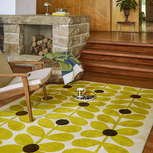 Orla Kiely Sixties Stem Yellow 158106 Rug - Love-Rugs alternate image