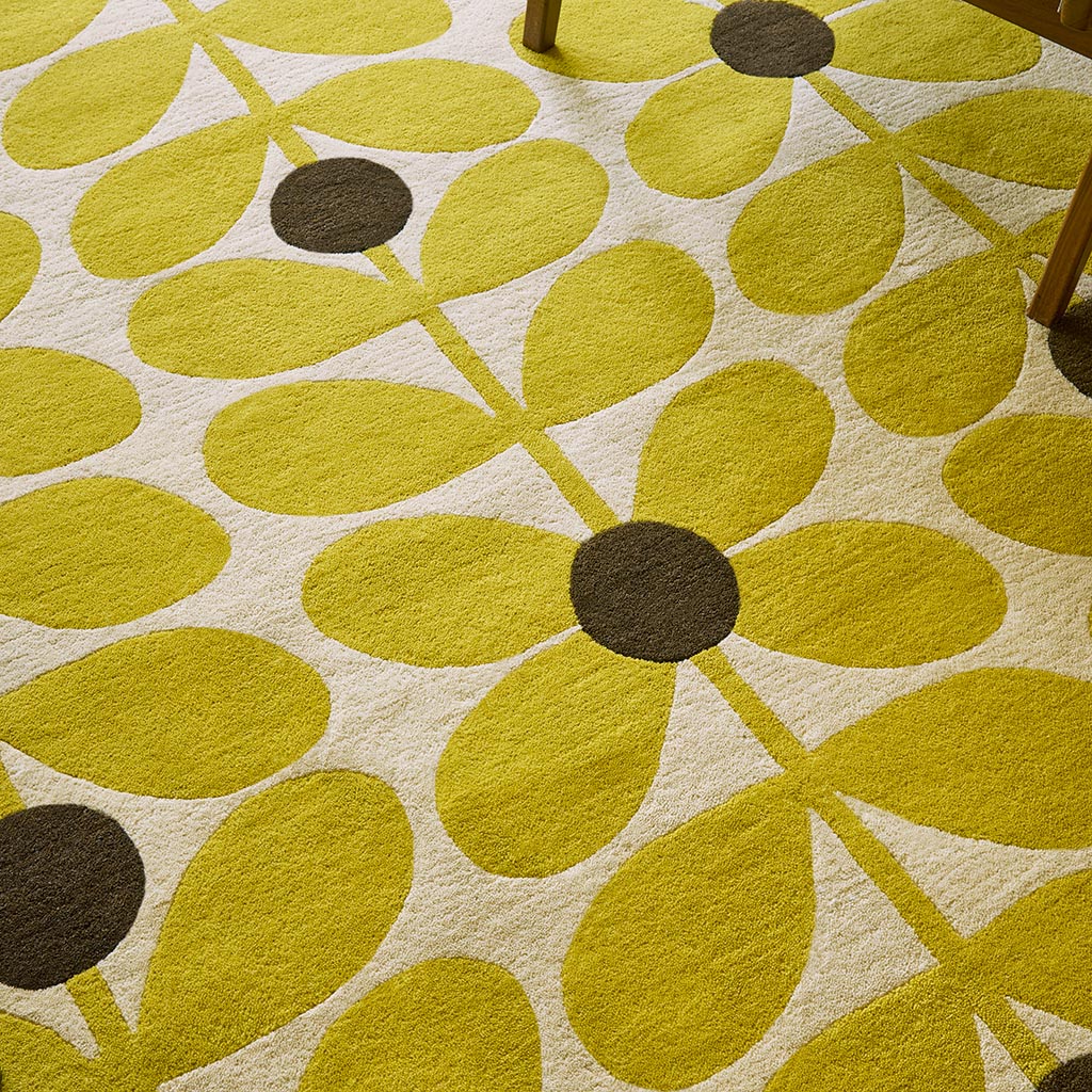 Orla Kiely Sixties Stem Yellow 158106 Rug - Love-Rugs