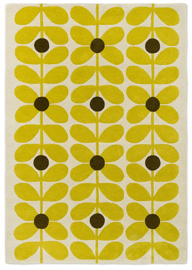 Orla Kiely Sixties Stem Yellow 158106 Rug - Love-Rugs