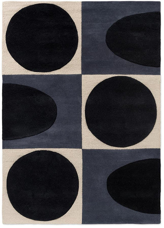 Orla Kiely Spot Square Blue/Navy 157908 Rug - Love-Rugs
