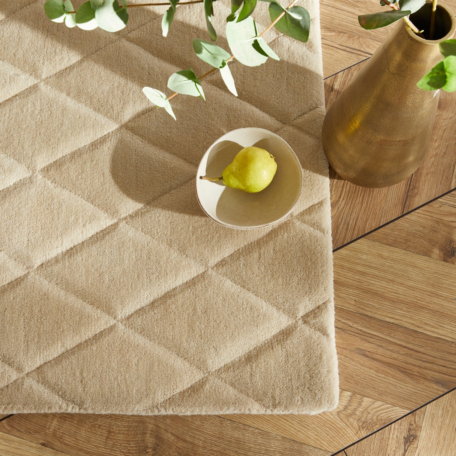 Priory PRI103 Beige Rug