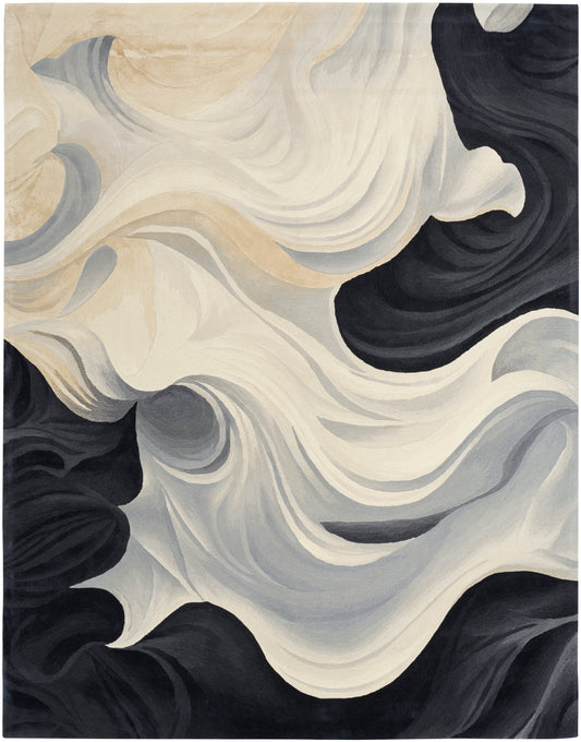 Nourison Prismatic PRS41 IVBLK Rug alternate image