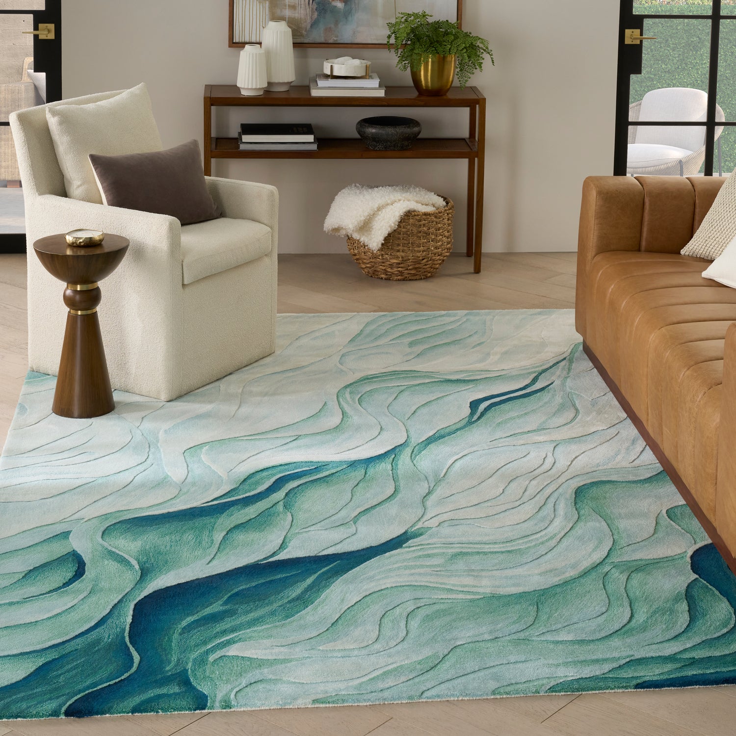 Nourison Prismatic PRS42 SILGN Rug