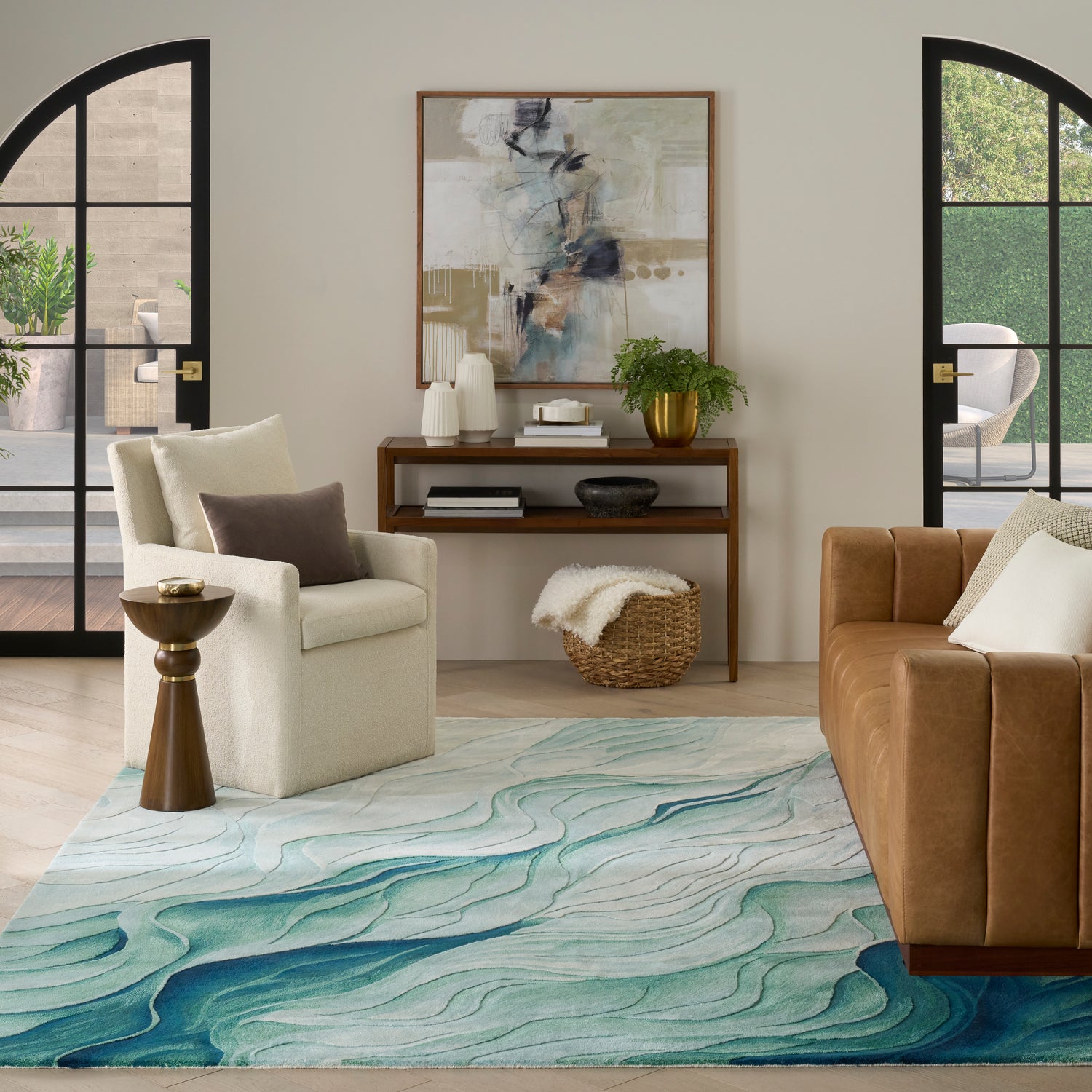 Nourison Prismatic PRS42 SILGN Rug