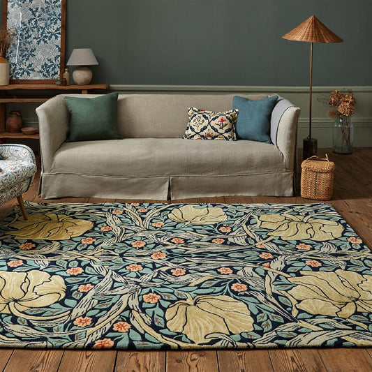 Morris & Co Pimpernel 028818 Indigo Rug alternate image