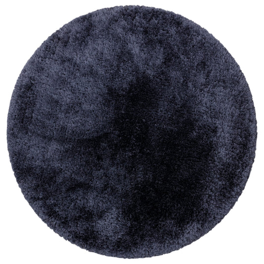 Plush Navy Round Rug - Love-Rugs alternate image