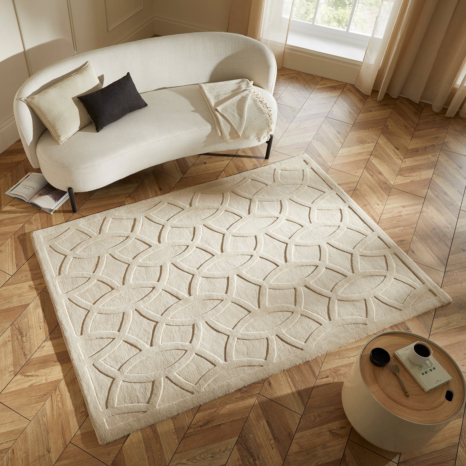 Priory PRI101 Beige Rug - Love-Rugs