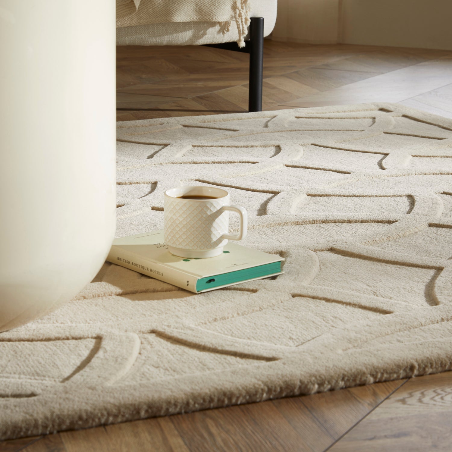 Priory PRI101 Beige Rug - Love-Rugs