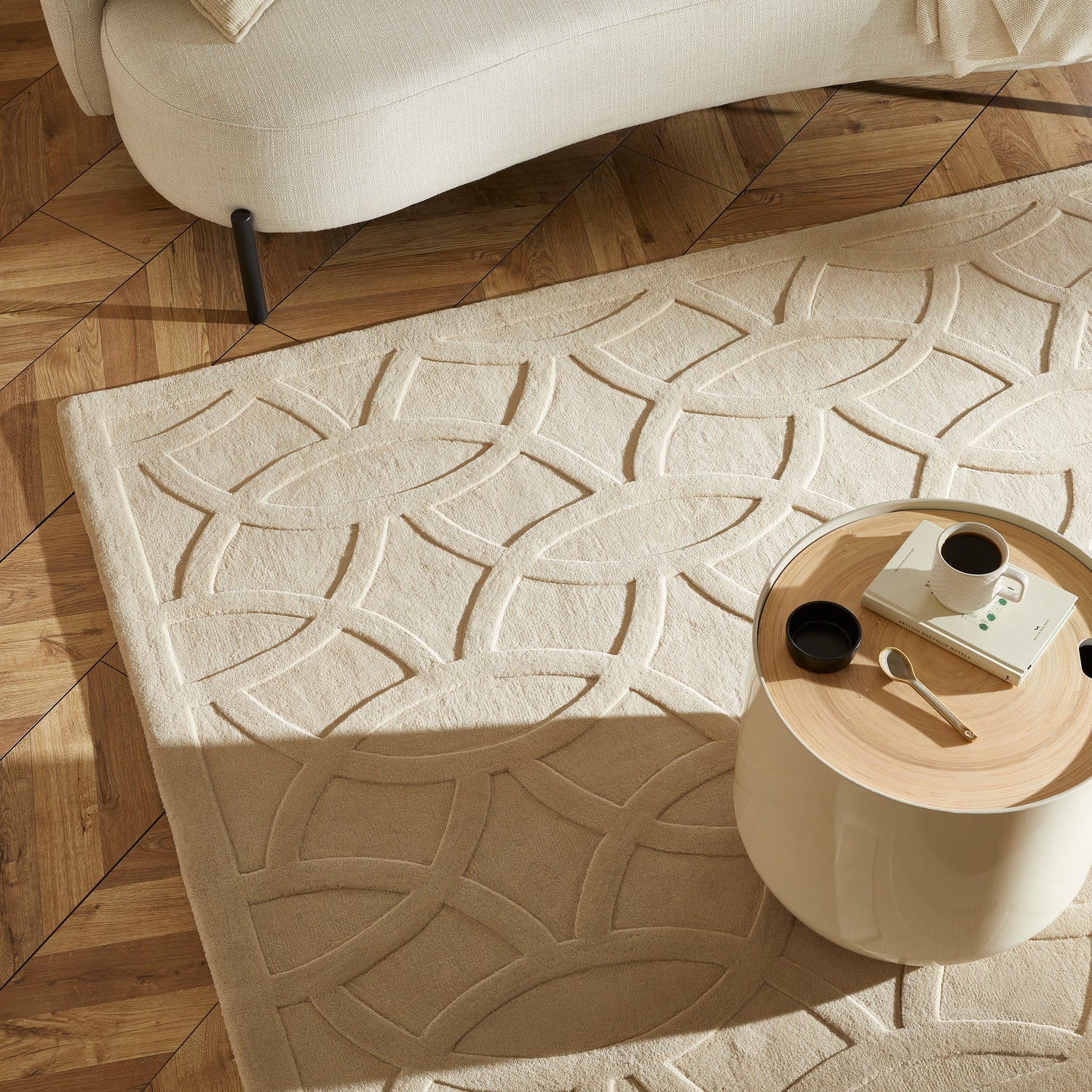 Priory PRI101 Beige Rug - Love-Rugs