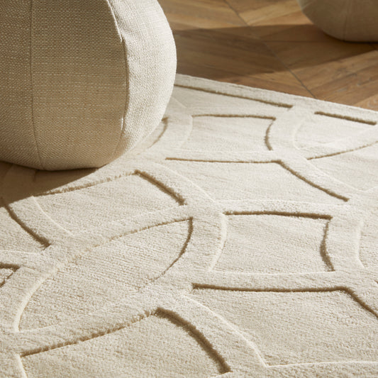 Priory PRI101 Ivory Rug - Love-Rugs alternate image