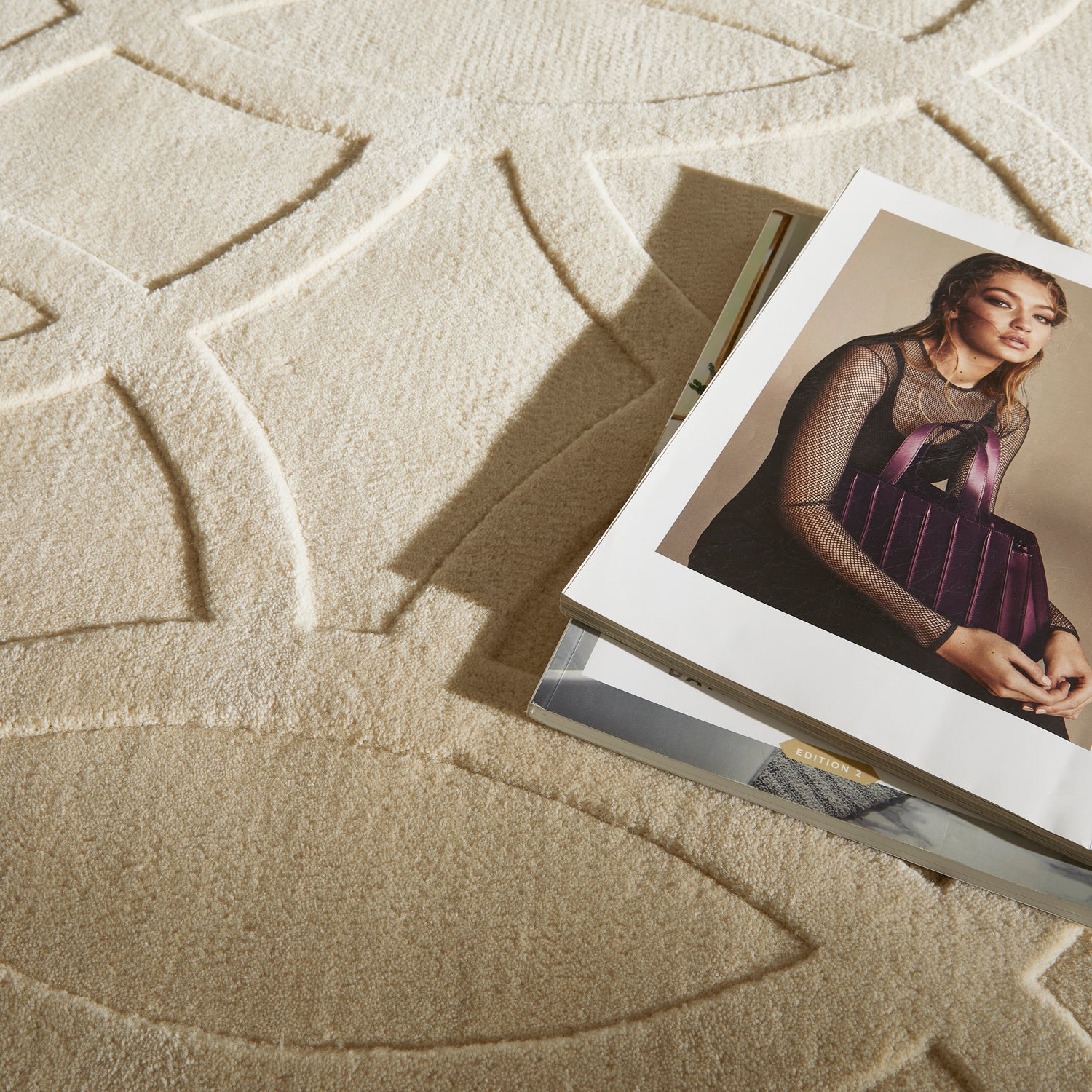 Priory PRI101 Ivory Rug - Love-Rugs